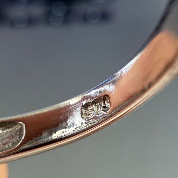 Sterling Silver Garnet Gemstone Cluster Ring Size 11 - Picture 6 of 7